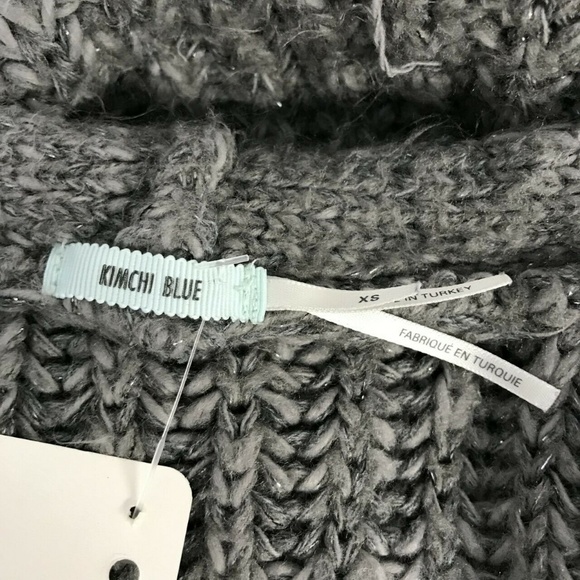 Kimchi Blue Chunky Knit Open Front Sweater Sz XS - Picture 5 of 6